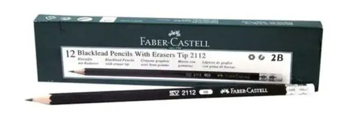 [8681241073590] قلم رصاص فبركاسل بلاك مط باستيكة تركى 2B 