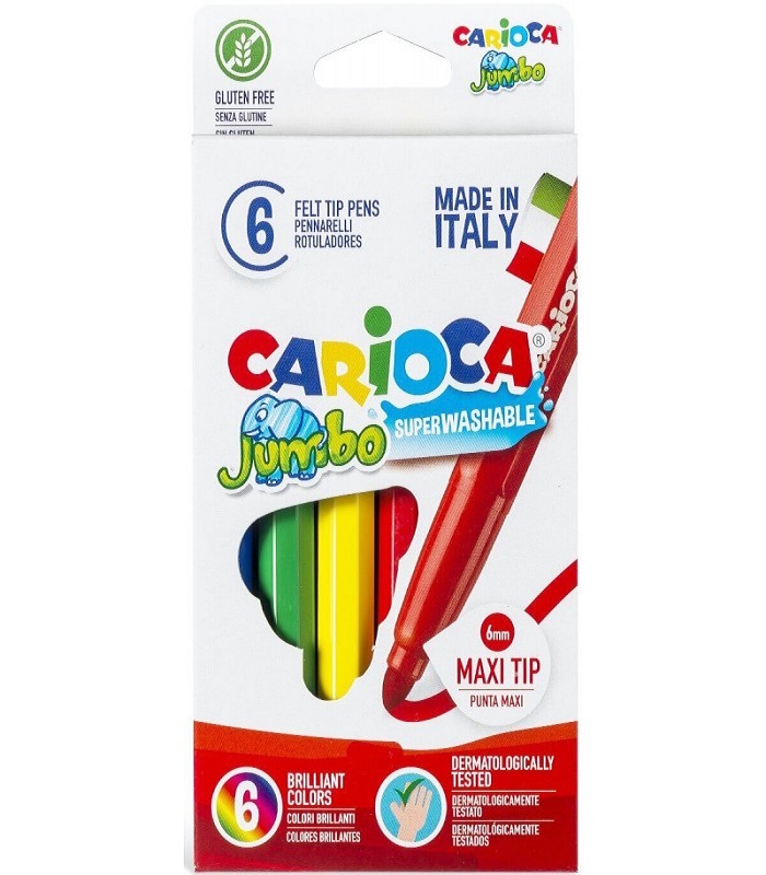 طقم الوان فلوماستر 6 لون جامبو كاريوكا 40568