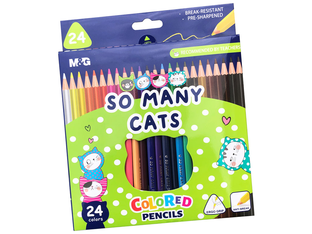 علبة الوان خشب 24 لون MG موديل 343ِA2