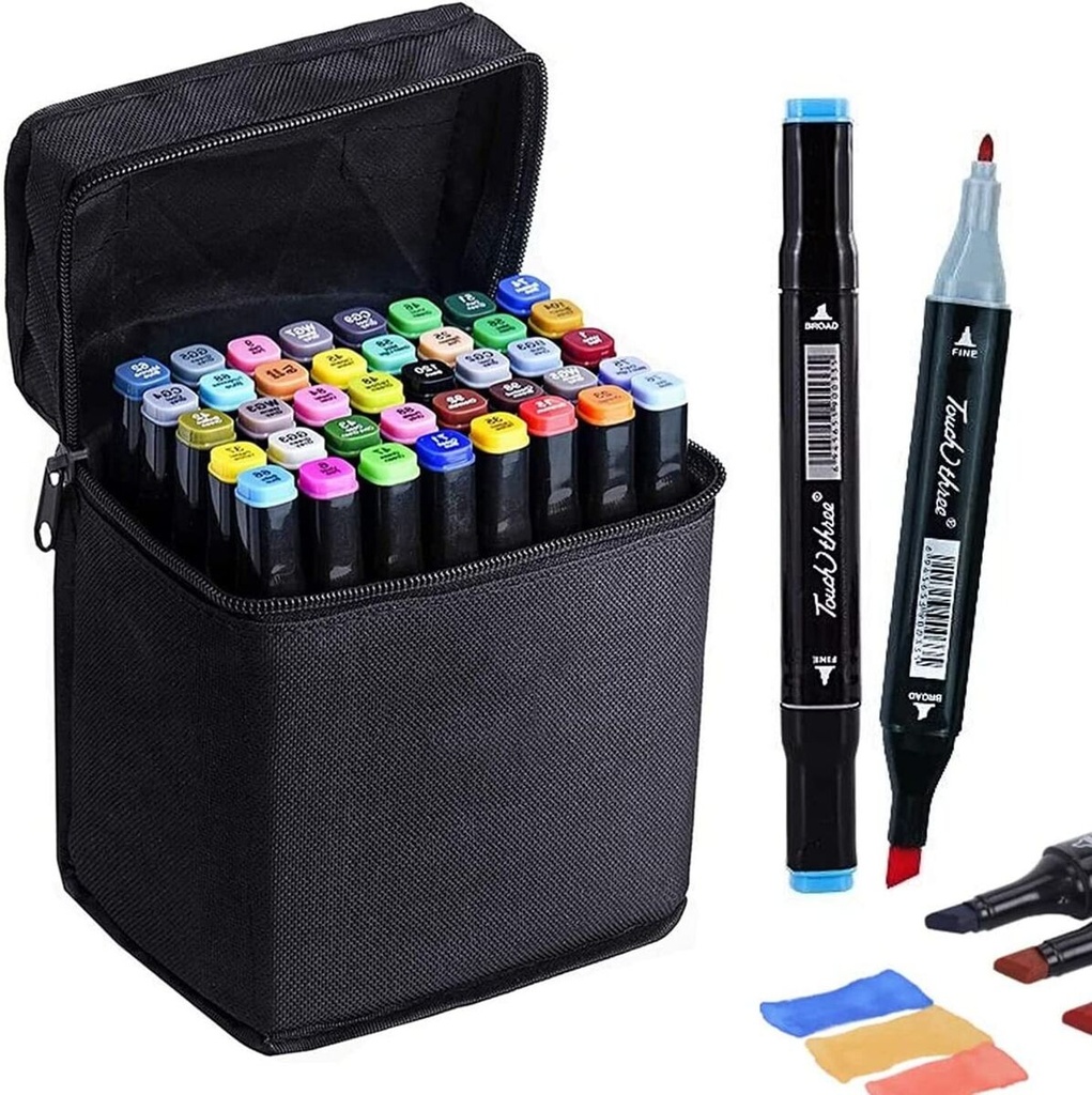 قلم ماركر 2 سن مشطوف ومدور موديل CS-M01