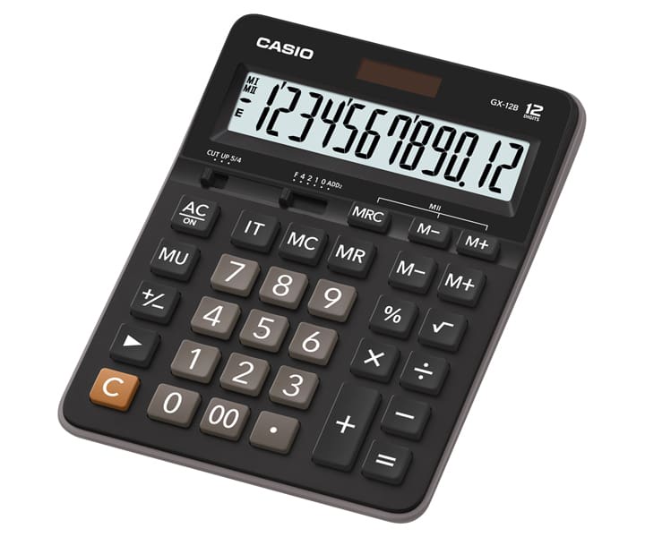 الة حاسبة كاسيو موديل GX-12B-BK