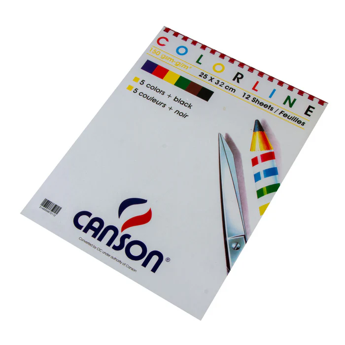 اسكتش 1/4 كانسو 150 جرام 12 شيت الوان