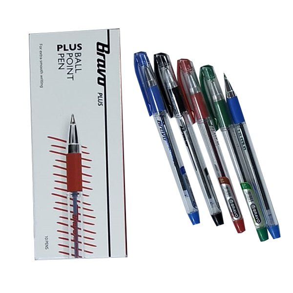 قلم جاف برافو بلس ازرق