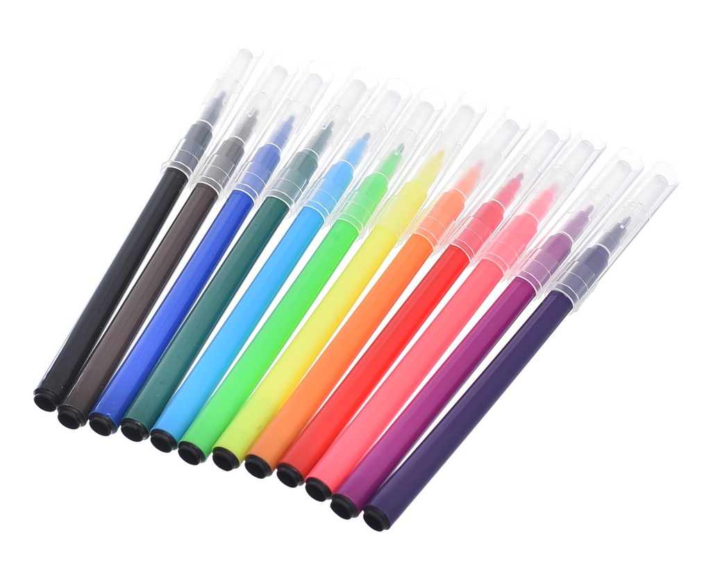 الوان فلوماستر 12 لون سن رفيع VNEEDS موديل 0212