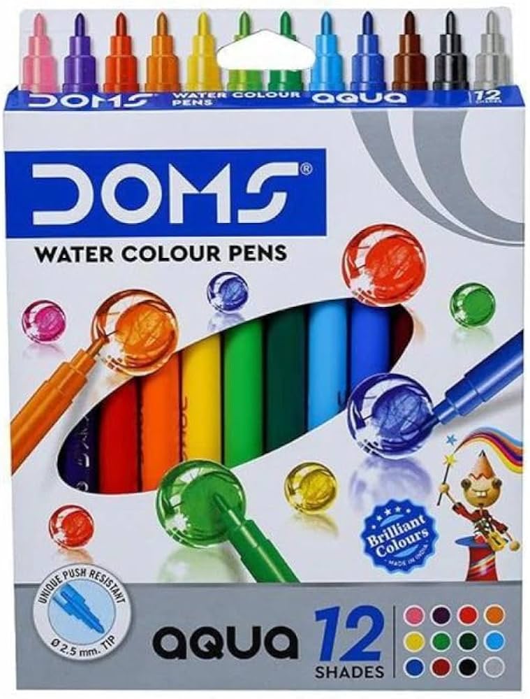 الوان فلوماستر 12 لون DOMS موديل 7265