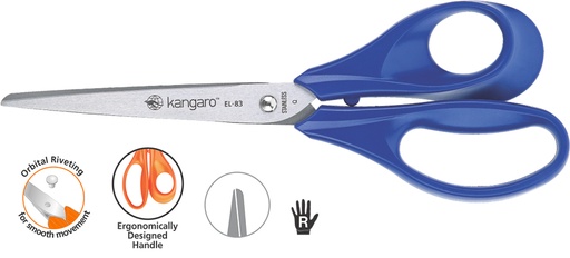 [8901057501187] مقص كنجارو موديل EL-83