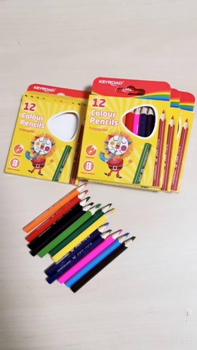 [6954884546939] الوان خشب كي رود 12 لون قصير مثلث طبي KR971285