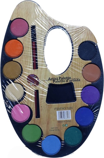 [6970928000021] بالتة الوان حجارة وسط 12 لون موديل 1230