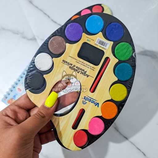 [6970928000038] بالتة الوان حجارة سوداء صغيرة 12 لون موديل 1233