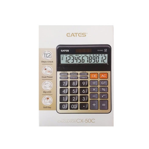 [6924035806700] الة حاسبة 12 رقم EATES موديل CX-50C