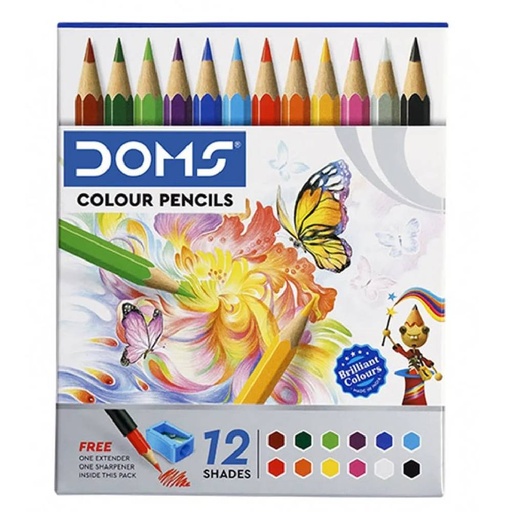 [8908000034457] الوان خشب 12 لون طويل DOMS موديل 3445