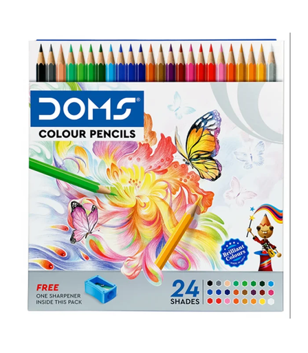 [8908000034464] الوان خشب 24 لون طويل DOMS موديل 3446